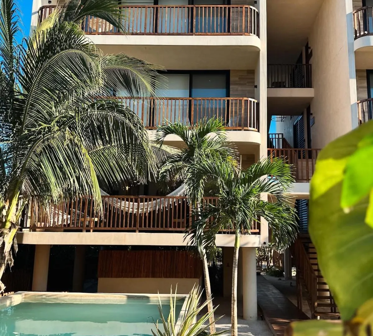 Artistic Loft Steps From The Beach With Pool View Isla Holbox Apartment